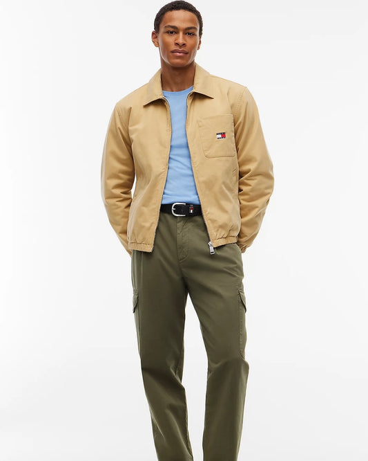Chaqueta Harrington de sarga aterciopelada