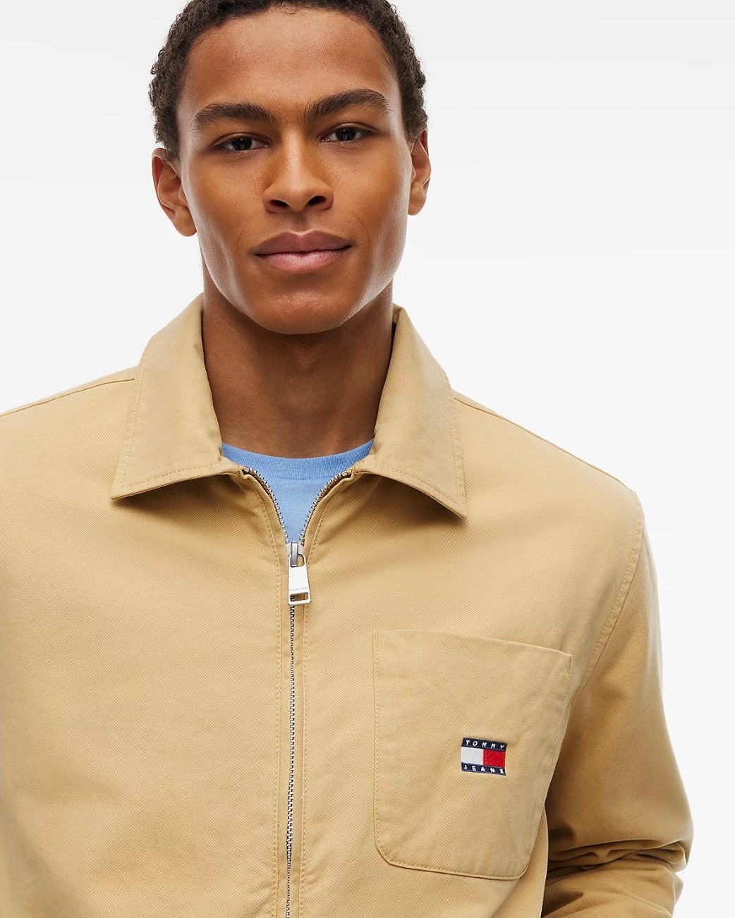 Chaqueta Harrington de sarga aterciopelada
