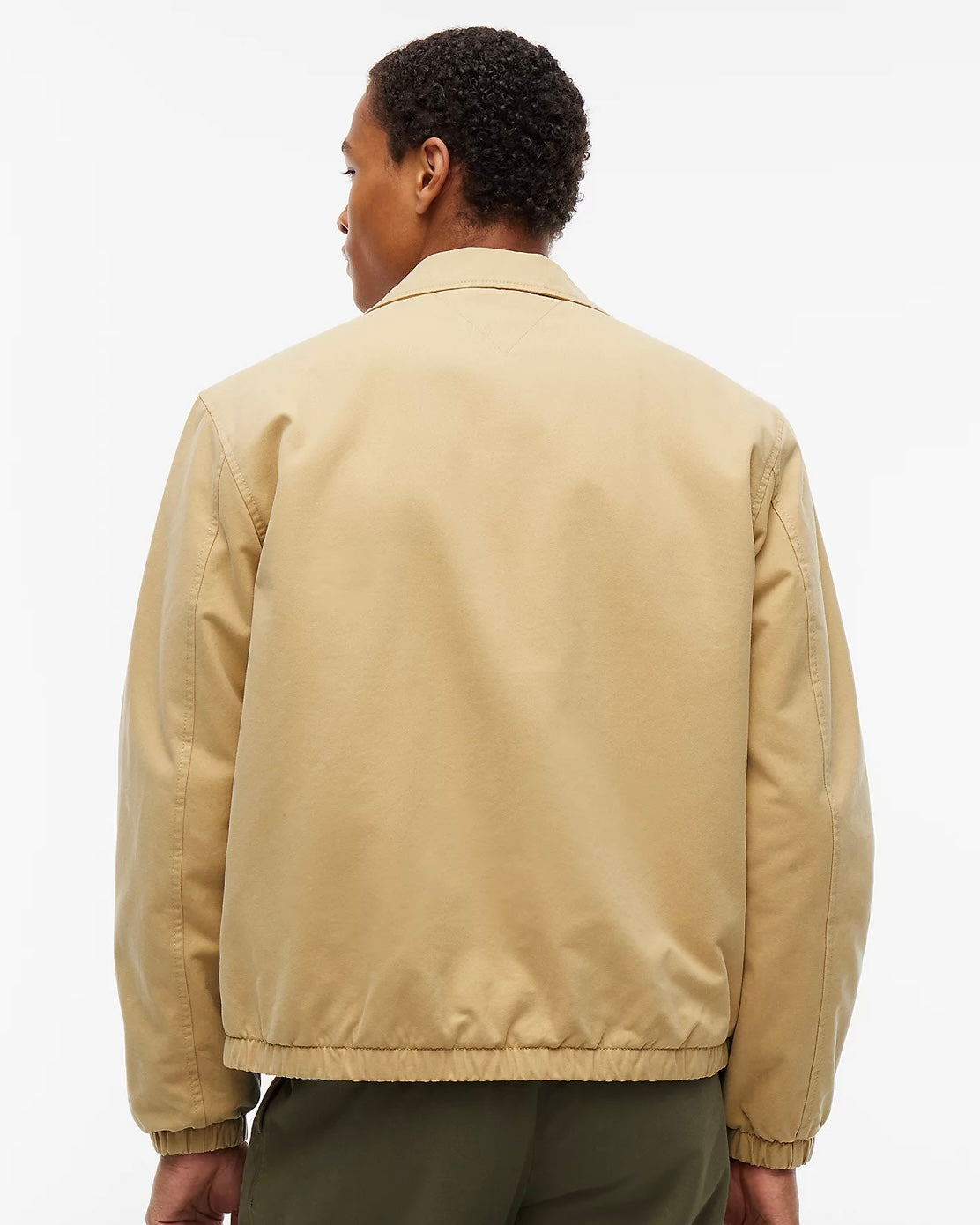 Chaqueta Harrington de sarga aterciopelada